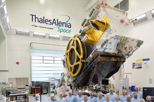 Astra 1P under construction at Thales Alenia Space