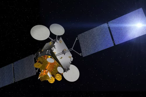 Athena Fidus satellite in orbit