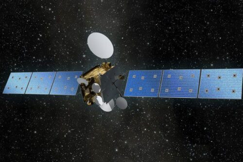 Heinrich-Hertz satellite in orbit