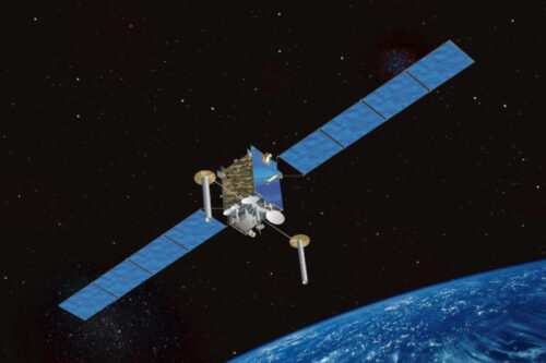 SKYNET-5A satellite in orbit