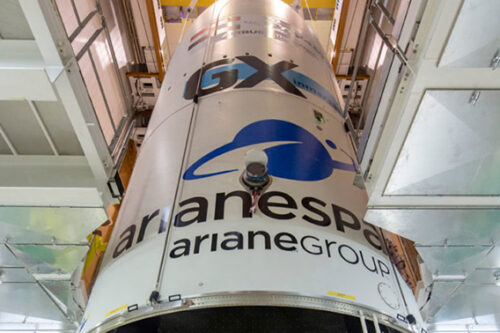 TiBA-1 and Inmarsat GX-5 satellite encapsulated