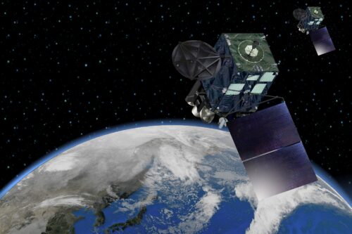 Himawari satellite in orbit
