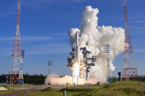Launch of the Angara-A5 from the Plesetsk Cosmodrome