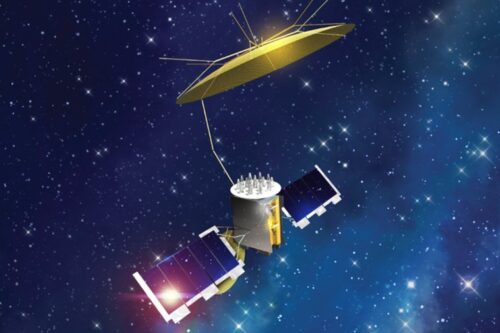 MUOS satellite in orbit
