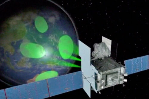 WGS satellite with spot beams